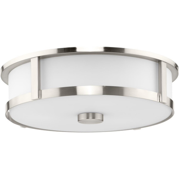 Flush Mounts Drum Shade by Progress Lighting ( 54 | P350281-009 Gilliam ) 