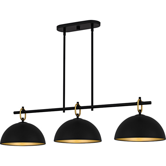 Linear/Island 3 Light Bar by Quoizel ( 10 | CEO344MBK Cleo ) 