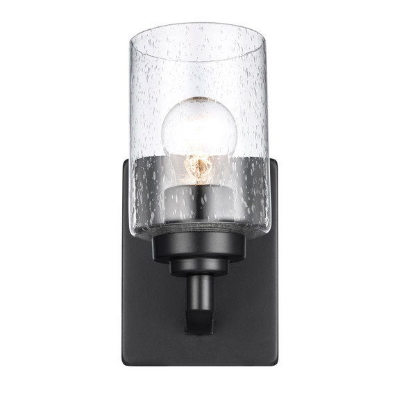 Sconces Single Glass by Trans Globe Imports ( 110 | 80521 BK Mod Pod ) 