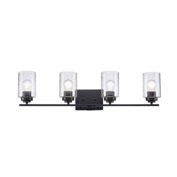 Bathroom Fixtures Four Lights by Trans Globe Imports ( 110 | 80524 BK Mod Pod ) 