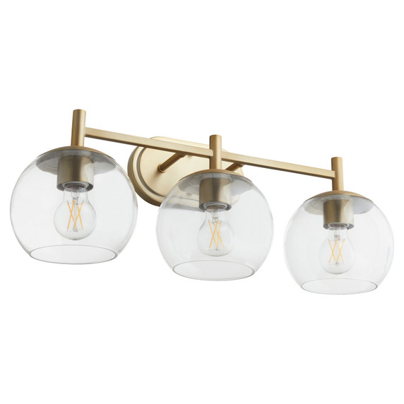 Bathroom Fixtures Three Lights by Quorum ( 19 | 578-3-80 Lyon ) 