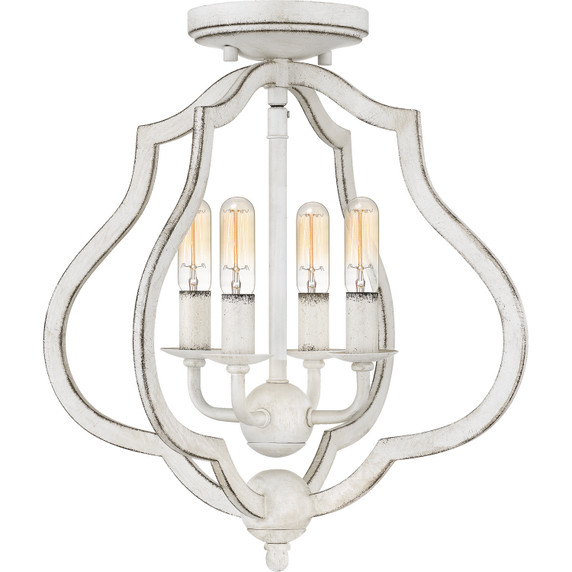 Semi-Flush Mts. Cage by Quoizel ( 10 | OKF1715AWH O'Keefe ) 