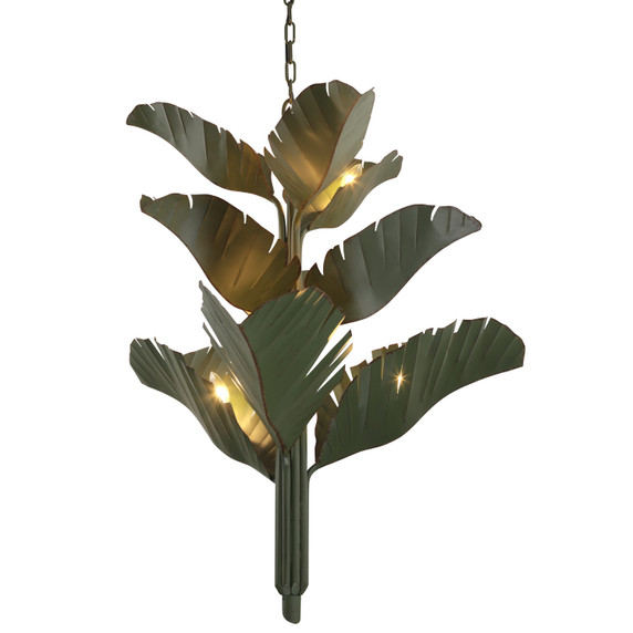 Large Chandeliers Metal Shade by Varaluz ( 137 | 901C09 Banana Leaf ) 