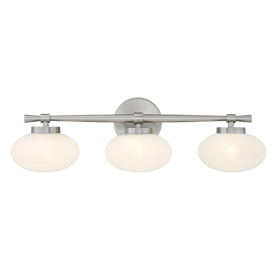 Bathroom Fixtures Three Lights by Savoy House ( 51 | 8-1050-3-SN Barrow ) 