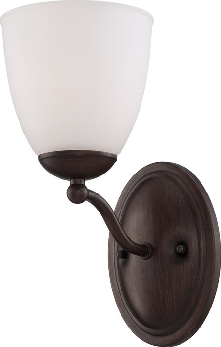 Sconces Single Glass by Nuvo Lighting ( 72 | 60-5131 Patton ) 