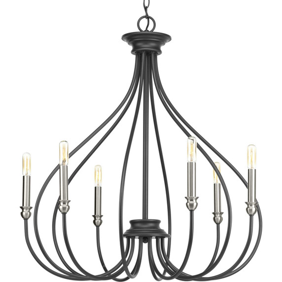 Mid. Chandeliers Candle by Progress Lighting ( 54 | P400030-143 Whisp ) 