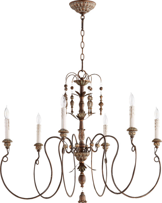 Mid. Chandeliers Candle by Quorum ( 19 | 6006-6-39 Salento ) 