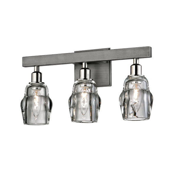 Bathroom Fixtures Three Lights by Troy Lighting ( 67 | B6003-GRA/PN Citizen ) 