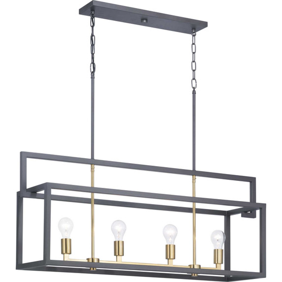 Linear/Island 4 Light + by Progress Lighting ( 54 | P400086-143 Blakely ) 