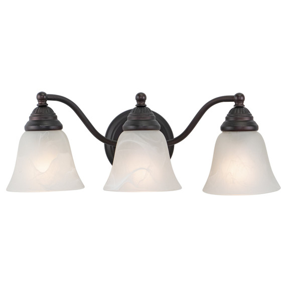 Bathroom Fixtures Three Lights by Vaxcel ( 63 | VL35123OBB Standford ) 