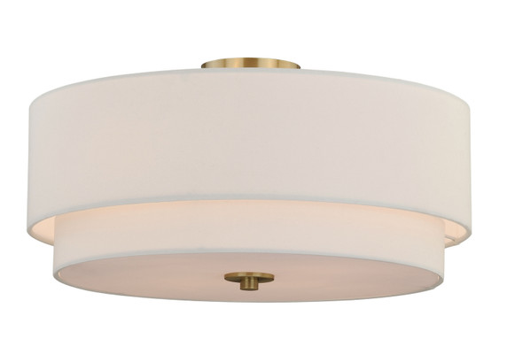 Semi-Flush Mts. Drum Shade by Vaxcel ( 63 | C0112 Burnaby ) 
