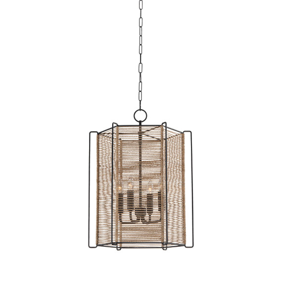 Pendants Fabric Shade by Troy Lighting ( 67 | F9818-TBK Ramon ) 