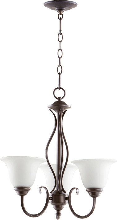 Mini Chandeliers Glass Shade by Quorum ( 19 | 6010-3-186 Spencer ) 