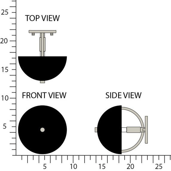 Sconces Metal by Robert Abbey ( 165 | P604BLK Mavisten Edition Copernica ) 