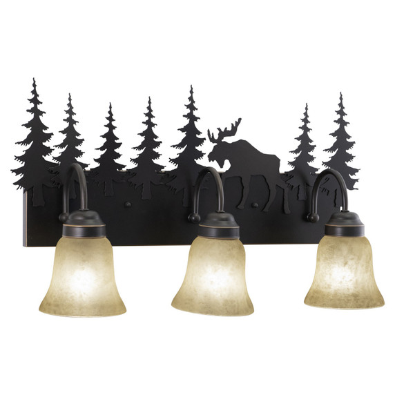 Bathroom Fixtures Three Lights by Vaxcel ( 63 | VL55603BBZ Yellowstone ) 