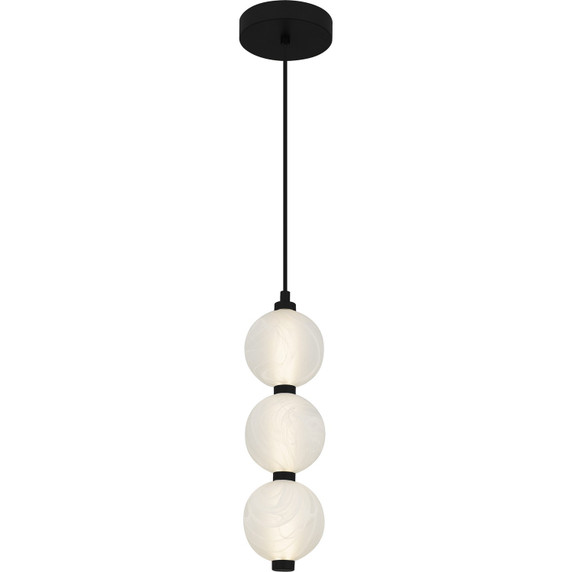 Mini Pendants Glass Down by Quoizel ( 10 | PCCAD1505MBK Clarendon ) 
