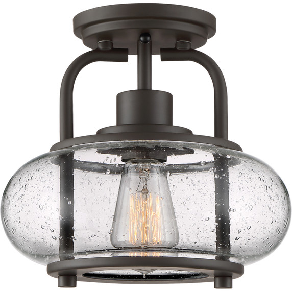 Semi-Flush Mts. Cage by Quoizel ( 10 | TRG1710OZ Trilogy ) 