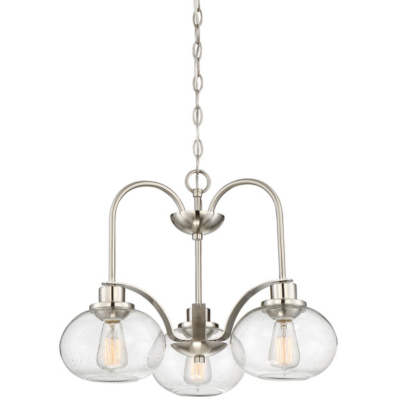 Mid. Chandeliers Glass Down by Quoizel ( 10 | TRG5103BN Trilogy ) 