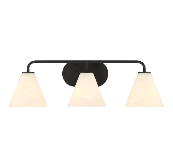 Bathroom Fixtures Three Lights by Savoy House ( 51 | 8-2988-3-BK Blair ) 