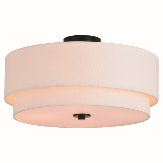 Semi-Flush Mts. Drum Shade by Vaxcel ( 63 | C0258 Burnaby ) 