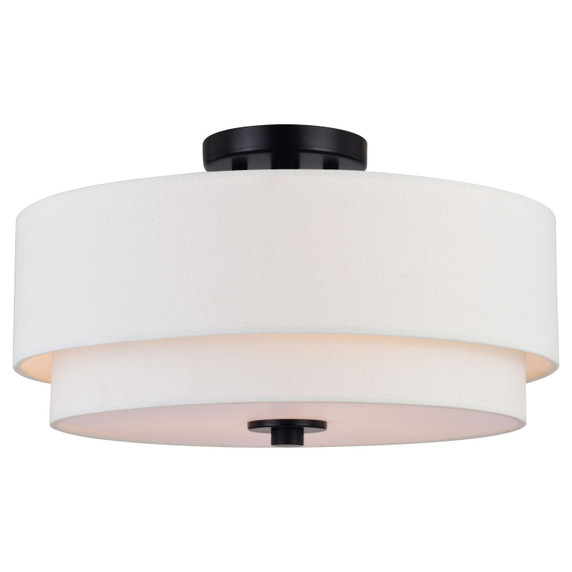 Semi-Flush Mts. Drum Shade by Vaxcel ( 63 | C0281 Burnaby ) 
