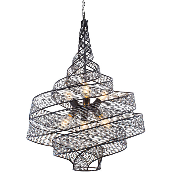 Mid. Chandeliers Empire/Basket by Varaluz ( 137 | 240P06SL Flow ) 