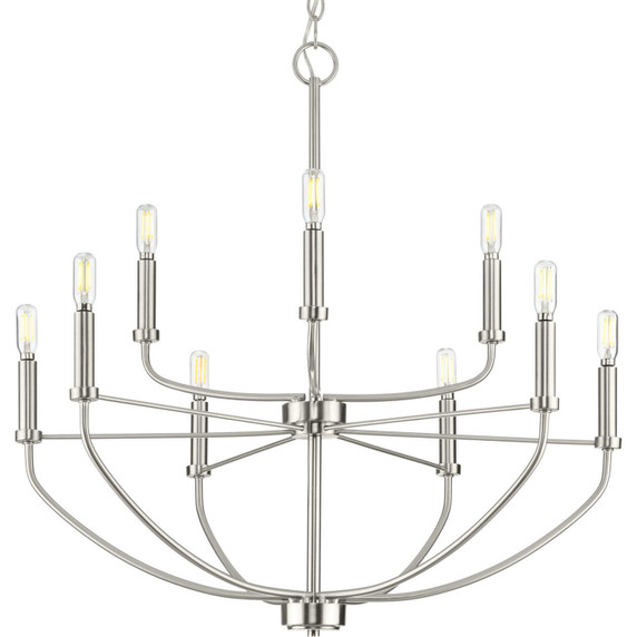 Mid. Chandeliers Candle by Progress Lighting ( 54 | P400228-009 Leyden ) 