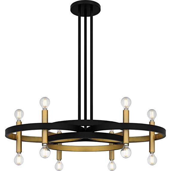 Mid. Chandeliers Candle by Quoizel ( 10 | WID5030MBK Winsland ) 