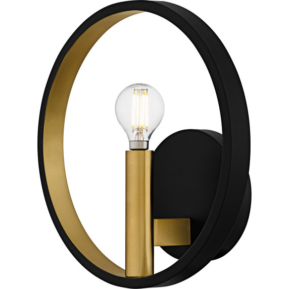Sconces Single Candle by Quoizel ( 10 | WID8810MBK Winsland ) 
