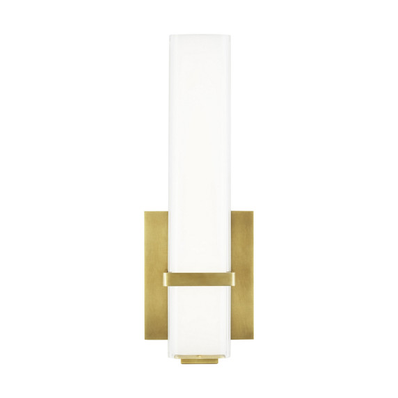 Sconces Single Glass by Visual Comfort Modern ( 182 | 700BCMLN13WNB-LED930-277 Milan ) 