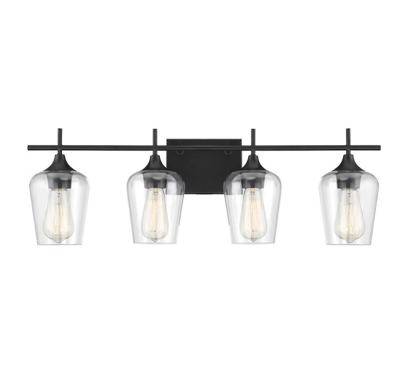 Bathroom Fixtures Four Lights by Savoy House ( 51 | 8-4030-4-BK Octave ) 