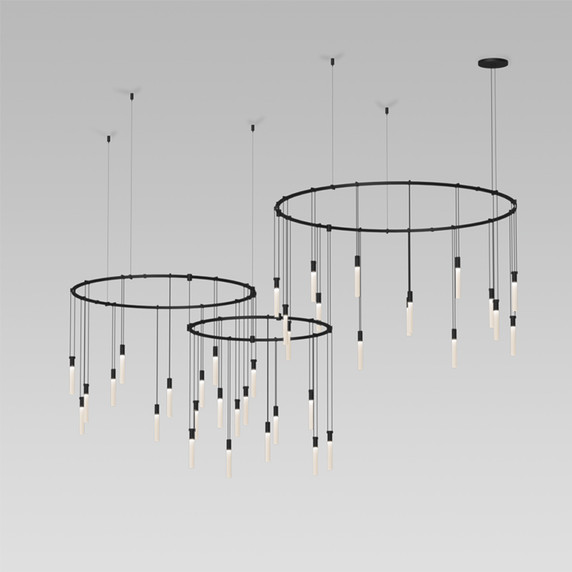 Large Chandeliers Glass Shade by Sonneman ( 69 | S1T01K-RC066828-RP16 Suspenders ) 