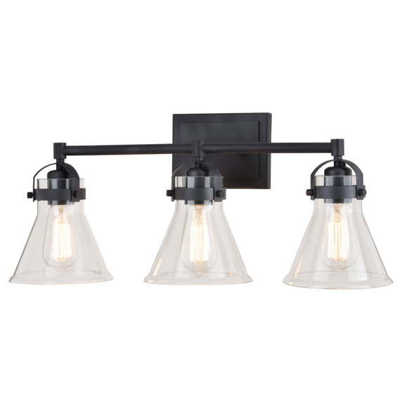 Bathroom Fixtures Three Lights by Vaxcel ( 63 | W0412 Mason ) 