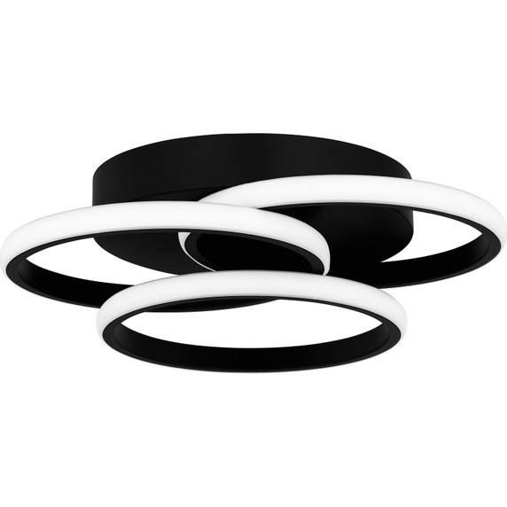 Flush Mounts Ring Shade/Halo by Quoizel ( 10 | PCMON1616MBK Moonan ) 