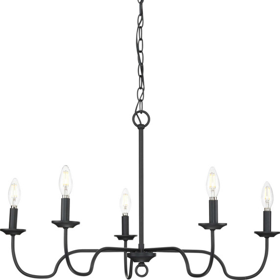 Mid. Chandeliers Candle by Progress Lighting ( 54 | P400291-31M Canebrake ) 