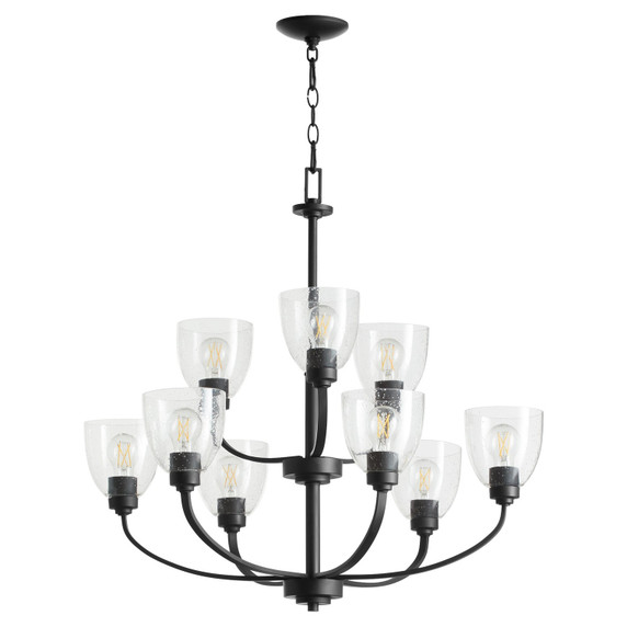 Mid. Chandeliers Glass Up by Quorum ( 19 | 6060-9-69 Reyes ) 