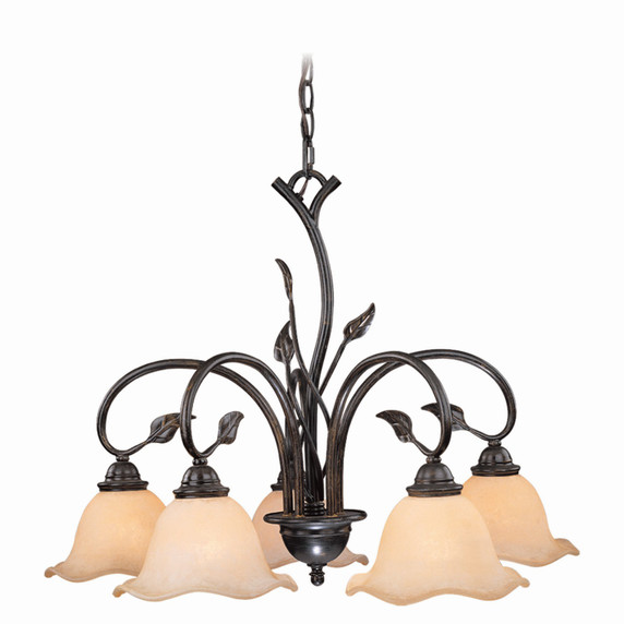 Mid. Chandeliers Glass Down by Vaxcel ( 63 | CH38805OL Vine ) 