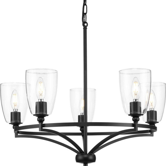 Mid. Chandeliers Glass Up by Progress Lighting ( 54 | P400296-31M Parkhurst ) 