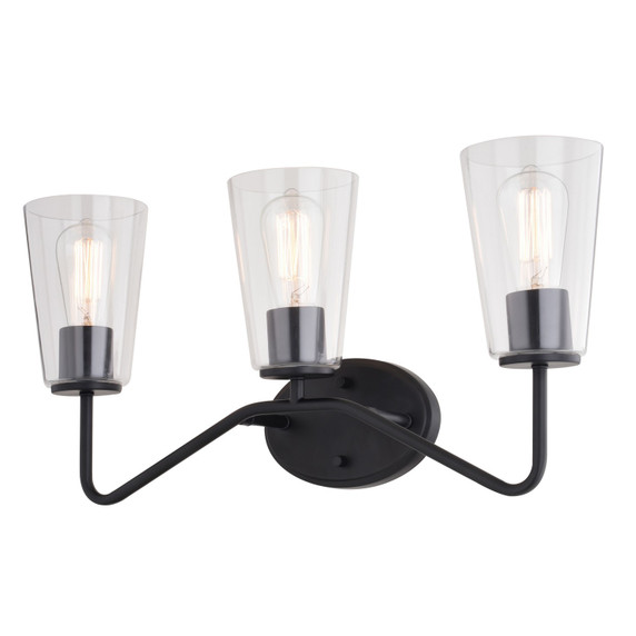 Bathroom Fixtures Three Lights by Vaxcel ( 63 | W0440 Beverly ) 