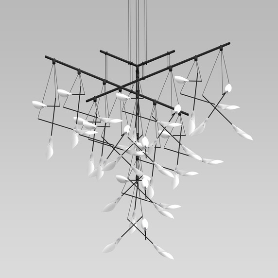 Large Chandeliers Multi-Port/Cascade by Sonneman ( 69 | SLS1164 Suspenders ) 