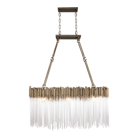 Mid. Chandeliers Glass Down by Varaluz ( 137 | 309N06HG Matrix ) 