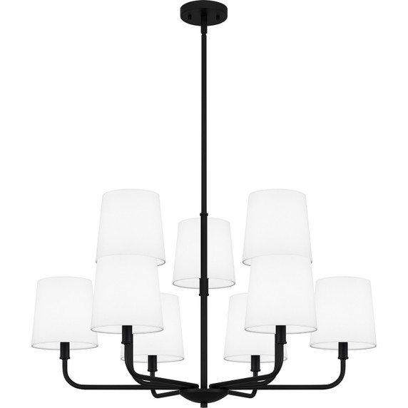 Mid. Chandeliers Glass Up by Quoizel ( 10 | GGR5032MBK Gallagher ) 