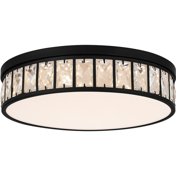 Flush Mounts Drum Shade by Quoizel ( 10 | GIB1615MBK Gibson ) 