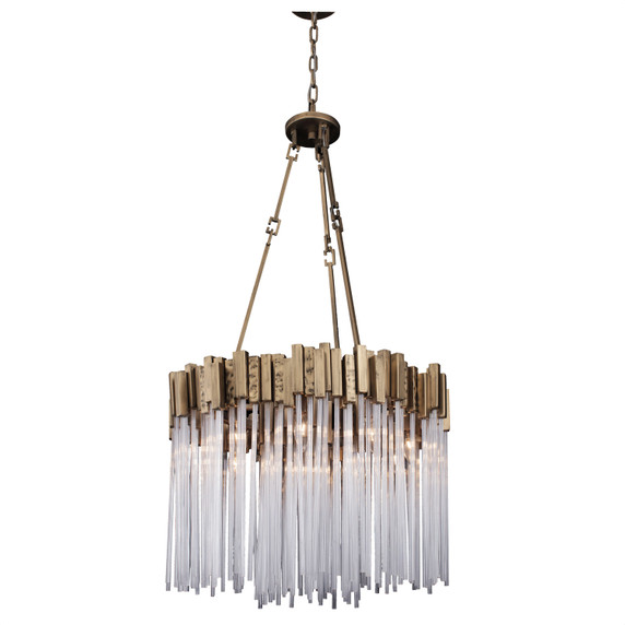 Mid. Chandeliers Glass Down by Varaluz ( 137 | 309P09HG Matrix ) 