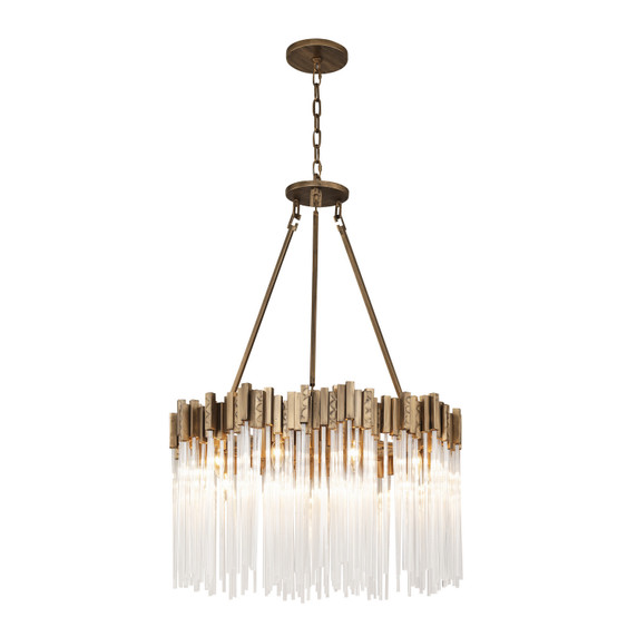 Mid. Chandeliers Glass Down by Varaluz ( 137 | 309P10HG Matrix ) 