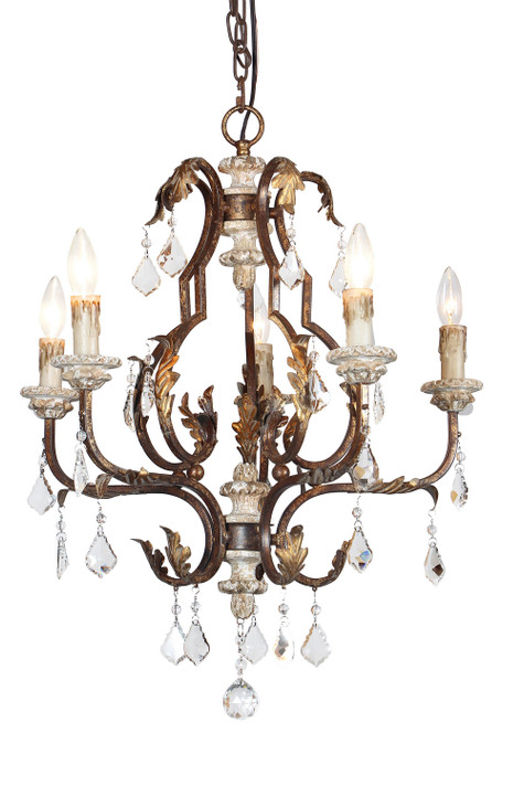 Mid. Chandeliers Candle by Terracotta Designs ( 374 | CHAN8136-5 Bertina ) 