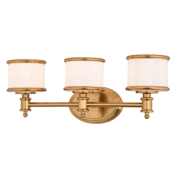 Bathroom Fixtures Three Lights by Vaxcel ( 63 | W0479 Carlisle ) 