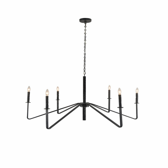 Large Chandeliers Candle by Terracotta Designs ( 374 | H20104L-6BK Lucida ) 