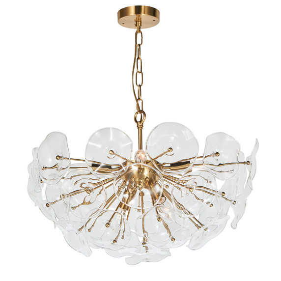 Mid. Chandeliers Starburst by Terracotta Designs ( 374 | H21104-6BR Sancia ) 