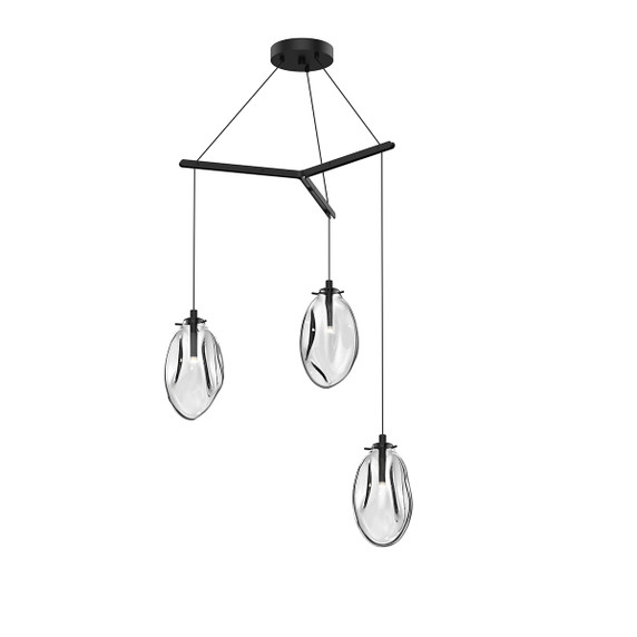Mini Pendants 3 Light Cluster by Sonneman ( 69 | 2975.25C Liquid ) 